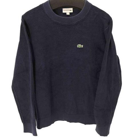 ラコステ LACOSTE リバースルックパイル地クルーネックセーター メンズ US S