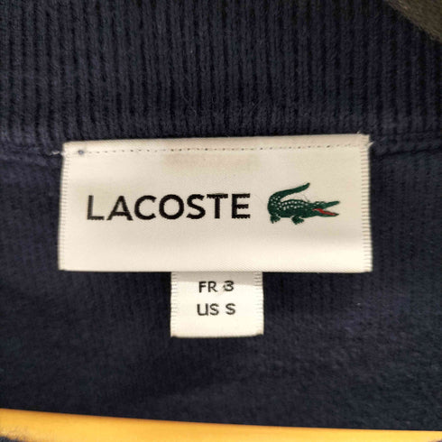 ラコステ LACOSTE リバースルックパイル地クルーネックセーター メンズ US S
