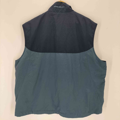 エディーバウアー Eddie Bauer 刺繍 ジップアップベスト メンズ JPN:XL