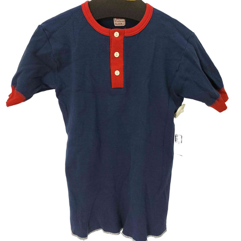 クッシュマン CUSHMAN ヘンリーネック半袖Tシャツ メンズ L