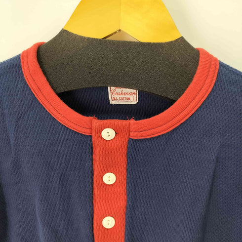 クッシュマン CUSHMAN ヘンリーネック半袖Tシャツ メンズ L