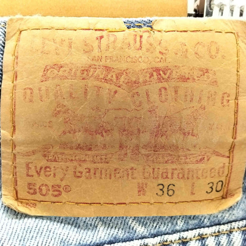 リーバイス Levis 00s メキシコ製505 ジップアップデニムパンツ メンズ W36