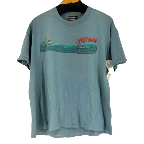 オニータ ONEITA 90s ジャマイカ製 BIG JOHNSON 両面プリントクルーネックTシャツ メンズ JPN:L