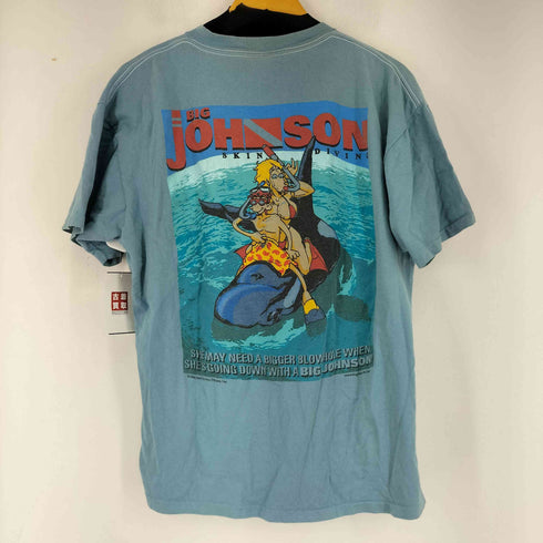 オニータ ONEITA 90s ジャマイカ製 BIG JOHNSON 両面プリントクルーネックTシャツ メンズ JPN:L