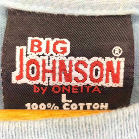 オニータ ONEITA 90s ジャマイカ製 BIG JOHNSON 両面プリントクルーネックTシャツ メンズ JPN:L
