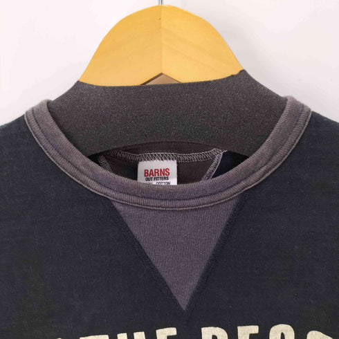 バーンズ Barns 両V サーフプリントTシャツ メンズ M