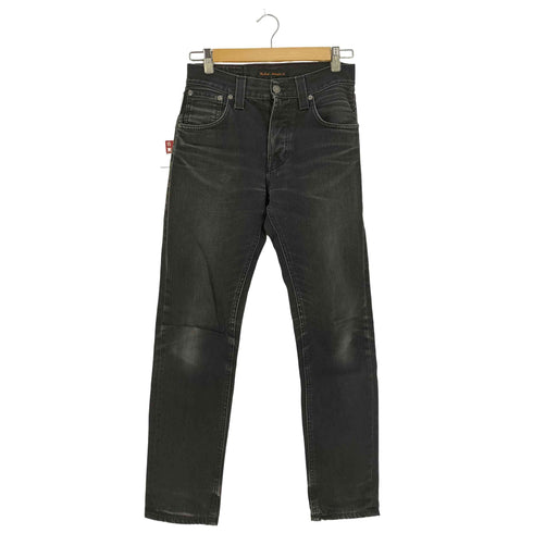ヌーディージーンズ Nudie Jeans LEAN DEAN リーンディーン オーガニックコットン ボタンフライ ブラック デニムパンツ メンズ W27 L32