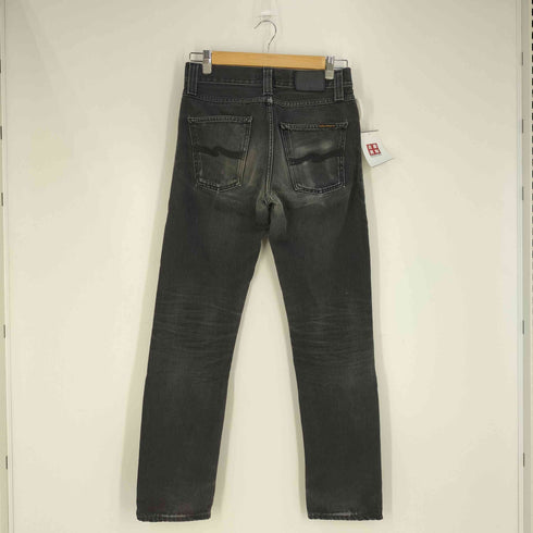 ヌーディージーンズ Nudie Jeans LEAN DEAN リーンディーン オーガニックコットン ボタンフライ ブラック デニムパンツ メンズ W27 L32
