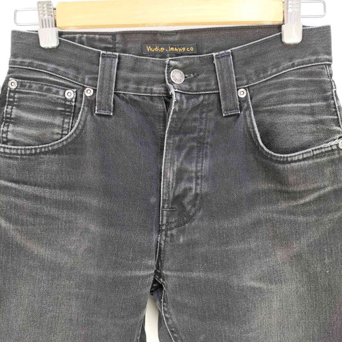 ヌーディージーンズ Nudie Jeans LEAN DEAN リーンディーン オーガニックコットン ボタンフライ ブラック デニムパンツ メンズ W27 L32