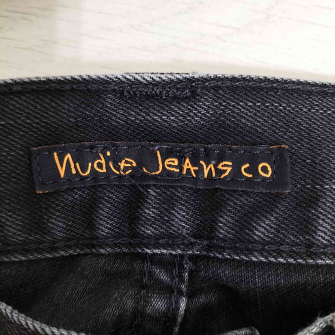 ヌーディージーンズ Nudie Jeans LEAN DEAN リーンディーン オーガニックコットン ボタンフライ ブラック デニムパンツ メンズ W27 L32