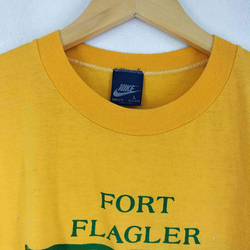 ナイキ NIKE 80s USA製 紺タグ プリントクルーネックTシャツ メンズ JPN:L