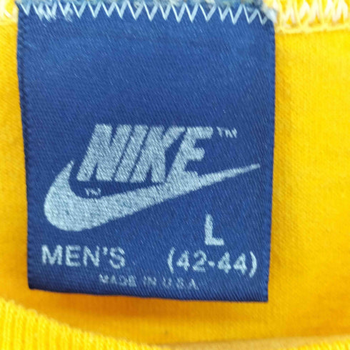 ナイキ NIKE 80s USA製 紺タグ プリントクルーネックTシャツ メンズ JPN:L