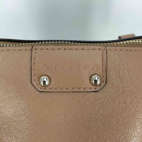 GILLIVO ポーチ付き 2WAY レザー トートバッグ レディース