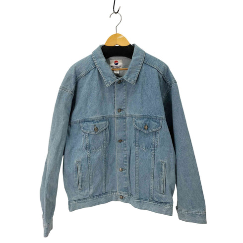 ペプシコーラ PEPSI COLA オーバーサイズデニムトラッカージャケット メンズ import:XL