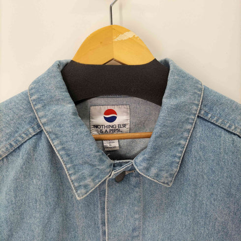 ペプシコーラ PEPSI COLA オーバーサイズデニムトラッカージャケット メンズ import:XL