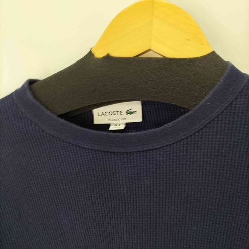 ラコステ LACOSTE CLASSIC FIT ワッフル クルーネック ロングTシャツ メンズ US M