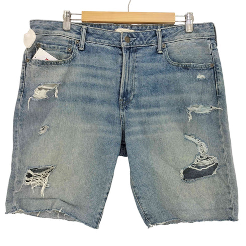 アバクロンビーアンドフィッチ Abercrombie & Fitch 00s ダメージデニム バギーハーフパンツ メンズ 36