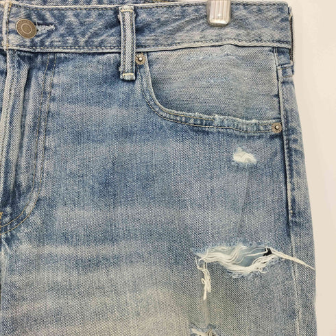 アバクロンビーアンドフィッチ Abercrombie & Fitch 00s ダメージデニム バギーハーフパンツ メンズ 36