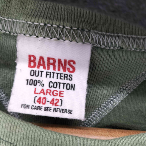 バーンズ Barns 両V WILDWOOD NEW JERSEY プリント半袖Tシャツ メンズ L
