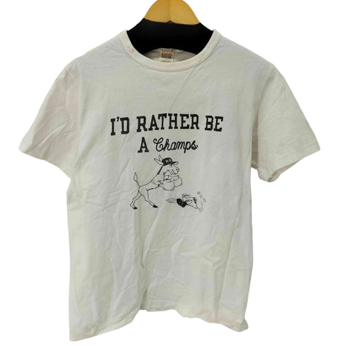 バーンズ Barns 両V アニマルプリント半袖Tシャツ メンズ 1