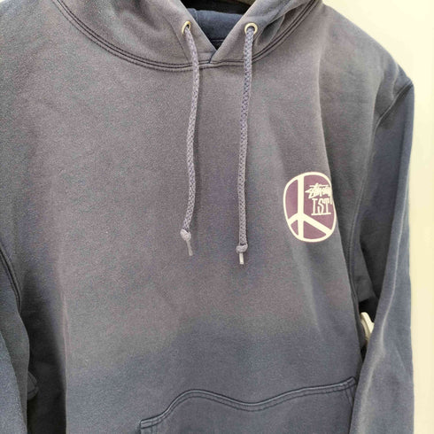 ステューシー Stussy Peace Dot hooded sweat 両面プリントパーカー メンズ import:L