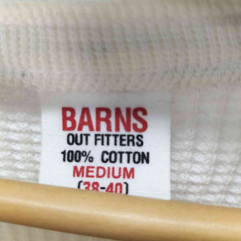 バーンズ Barns ヘンリーネック サーマルTシャツ メンズ M