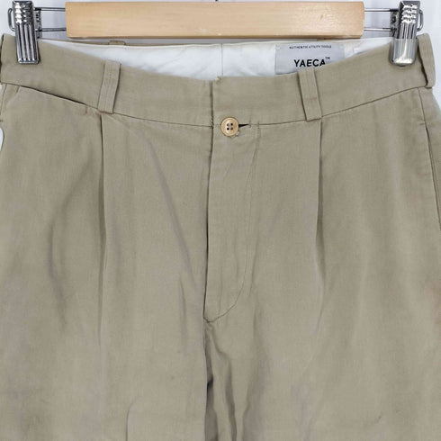ヤエカ YAECA EXCLUSIVE FABRIC TUCK TAPERED PANTS 1タック テーパード チノパン メンズ
