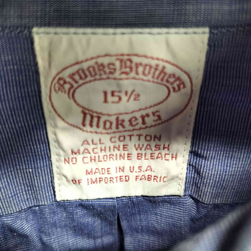 ブルックスブラザーズ BROOKS BROTHERS コットンボタンダウンシャツ USA製 メンズ 15 1/2