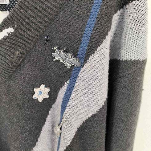 シーツーエイチフォー C2H4 Distressed Geometry Sweater メンズ