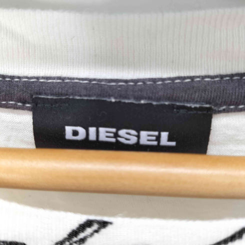 ディーゼル DIESEL 総柄ロゴプリントカットソー メンズ import:XL