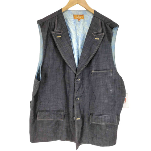 ビッグサイズデニムジレ メンズ 3XL