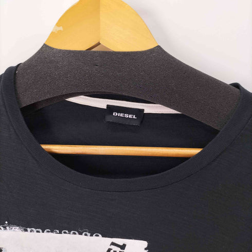 ディーゼル DIESEL フェルト素材ロングスリーブカットソー Y2K メンズ import:L