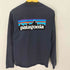 パタゴニア patagonia ロゴプリントロングスリーブカットソー メンズ import:S