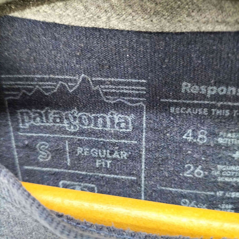 パタゴニア patagonia ロゴプリントロングスリーブカットソー メンズ import:S