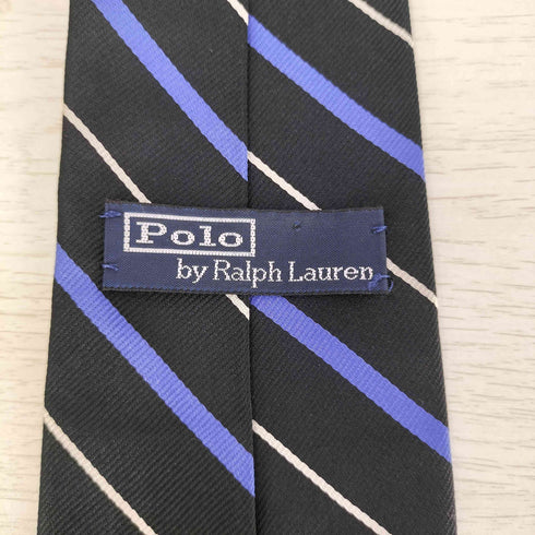 ポロバイラルフローレン Polo by RALPH LAUREN イタリア製 ストライプ シルク ネクタイ メンズ
