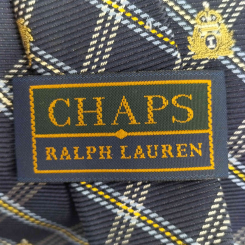 チャップスラルフローレン CHAPS RALPH LAUREN 総柄 シルクネクタイ メンズ
