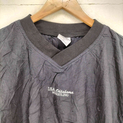 マンシングウェア Munsingwear MADE IN USA ナイロンピステ USA OKLAMONA WRESTLING メンズ XL