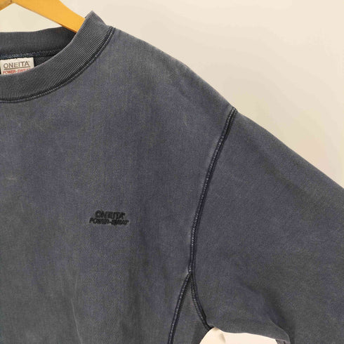 オニータ ONEITA 22AW 別注 Pigment Dye Power Crew Neck ピグメント ダイ パワー クルーネック スウェット メンズ import:S