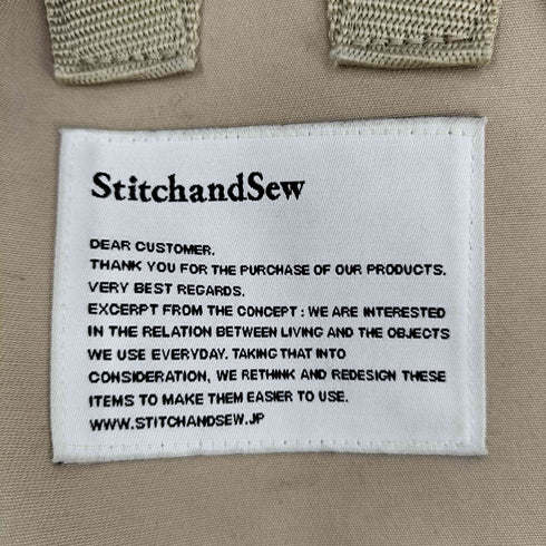 StitchandSew Backpack 撥水コットン フラップ バッグパック メンズ