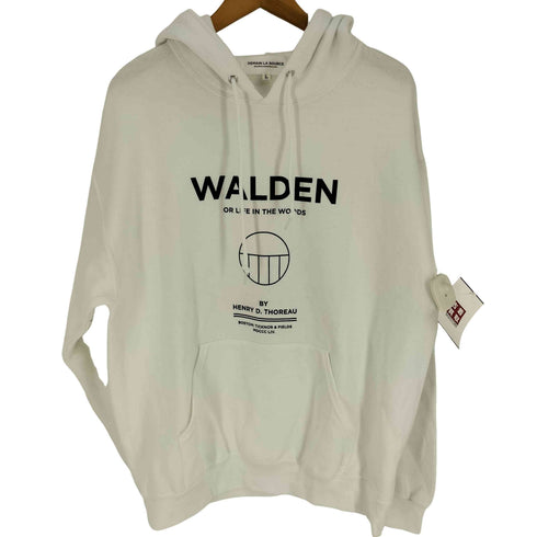 DEMAIN LA SOURCE WALDEN OR LIFE IN THE WOODS プリント プルオーバー パーカー メンズ JPN:L