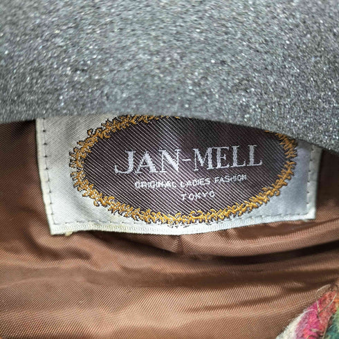 JAN MELL マルチボーダー トグルボタン ジャケット レディース