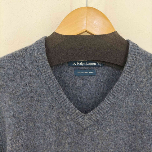 ポロバイラルフローレン Polo by RALPH LAUREN 90-00s スモールポニー刺繍 ラムウール Vネックメランジニット メンズ import:L