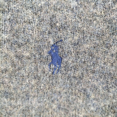 ポロバイラルフローレン Polo by RALPH LAUREN 90-00s スモールポニー刺繍 ラムウール Vネックメランジニット メンズ import:L