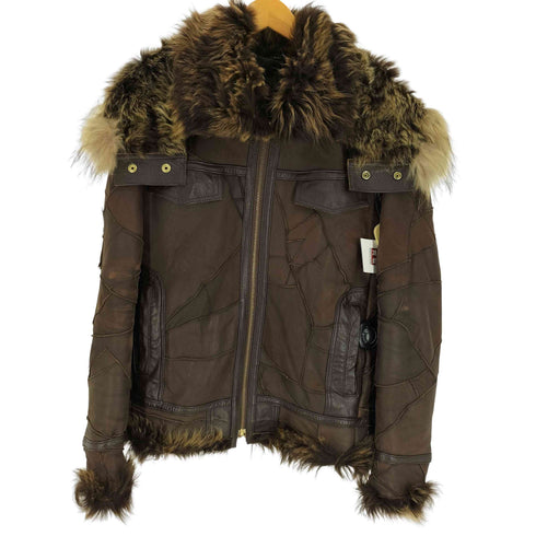 phenomenon beyond description SHEEP SKIN JACKET ムートン パッチワーク ファージャケット 羊革 メンズ JPN:46