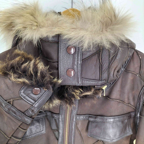 phenomenon beyond description SHEEP SKIN JACKET ムートン パッチワーク ファージャケット 羊革 メンズ JPN:46