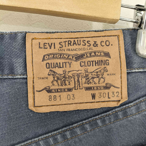 リーバイス Levis 90s 95年製 MADE IN SPAIN オレンジタブ 881 製品染め ジッパーフライデニムパンツ メンズ W30 L32