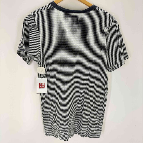 サカイ Sacai 異素材切替 ボーダー クルーネック メンズ JPN:2