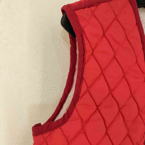 推定60s~ キルティングベスト 片爪アルミジップ レディース