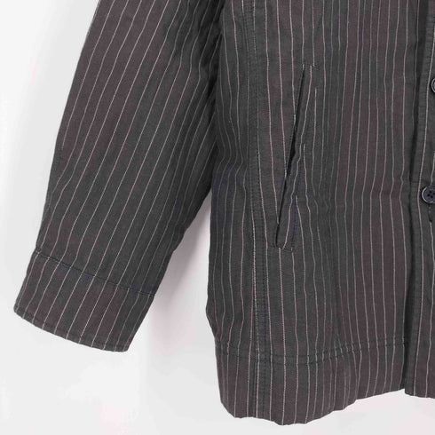 ザスコッチハウス The Scotch House ストライプ コットン シャツジャケット メンズ import:L