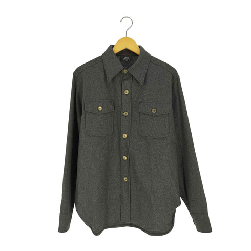 アーペーセー A.P.C. フランス製 縮絨ウール CPOシャツ メンズ import:M